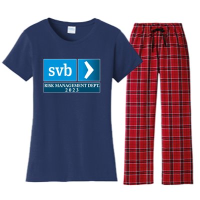 SVB Risk Management Dept. Department Team 2023 Women's Flannel Pajama Set