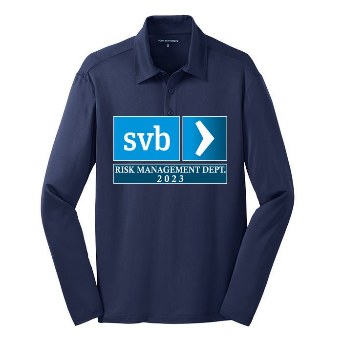 SVB Risk Management Dept. Department Team 2023 Silk Touch Performance Long Sleeve Polo