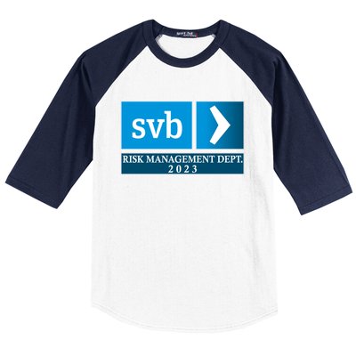 SVB Risk Management Dept. Department Team 2023 Baseball Sleeve Shirt