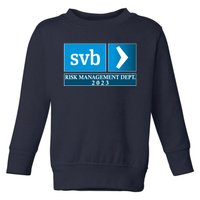 SVB Risk Management Dept. Department Team 2023 Toddler Sweatshirt