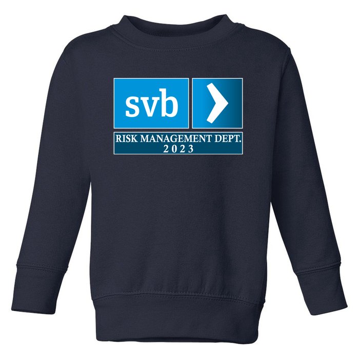 SVB Risk Management Dept. Department Team 2023 Toddler Sweatshirt