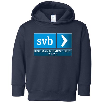 SVB Risk Management Dept. Department Team 2023 Toddler Hoodie