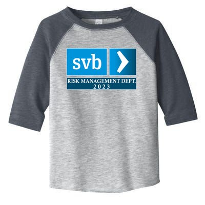 SVB Risk Management Dept. Department Team 2023 Toddler Fine Jersey T-Shirt