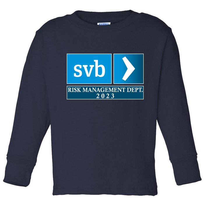 SVB Risk Management Dept. Department Team 2023 Toddler Long Sleeve Shirt