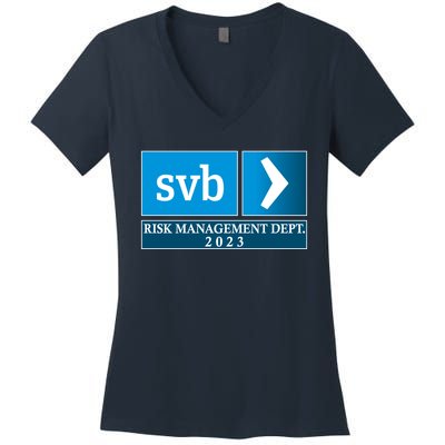 SVB Risk Management Dept. Department Team 2023 Women's V-Neck T-Shirt