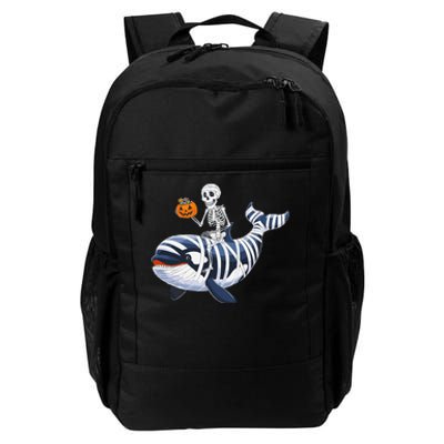 Skeleton Riding Mummy Orca Halloween Candy Whale Gift Daily Commute Backpack