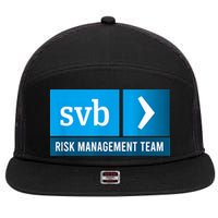 SVB Risk Management Team Svb Risk Management Department 7 Panel Mesh Trucker Snapback Hat