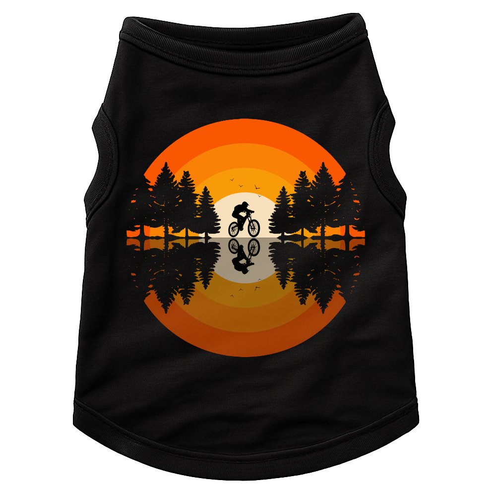 Sunset Retro Mountain Bike Sunset Retro Doggie Tank