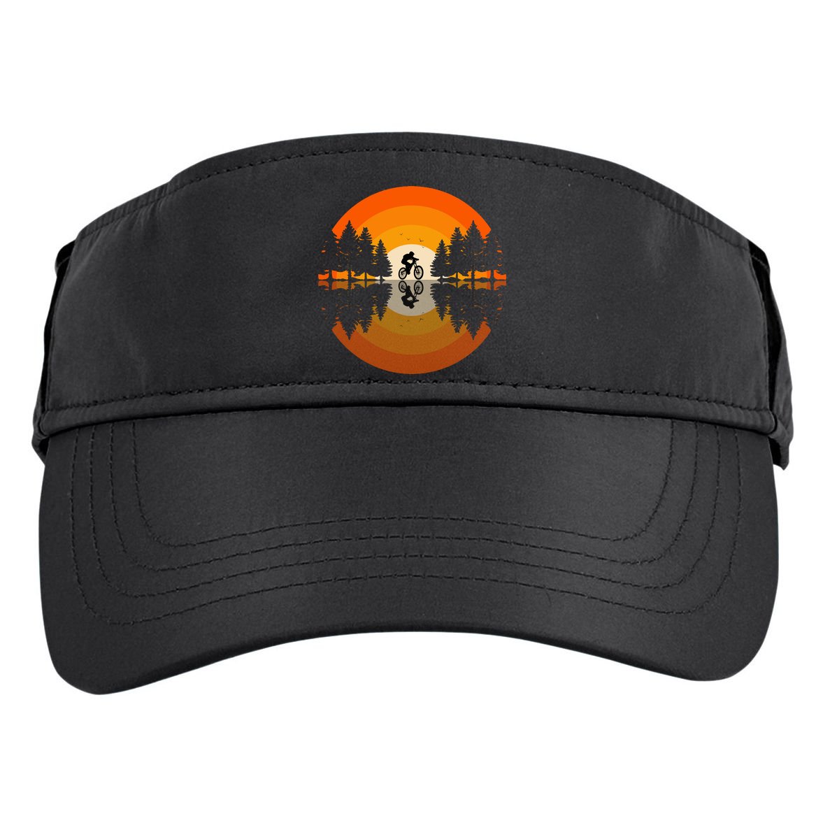 Sunset Retro Mountain Bike Sunset Retro Adult Drive Performance Visor