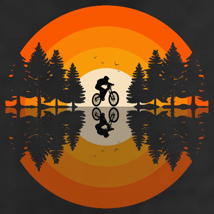 Sunset Retro Mountain Bike Sunset Retro Adult Drive Performance Visor