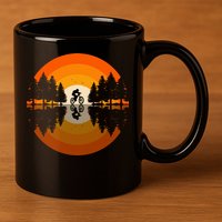 Sunset Retro Mountain Bike Sunset Retro 11oz C Handle Ceramic Mug