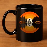 Sunset Retro Mountain Bike Sunset Retro 11oz C Handle Ceramic Mug