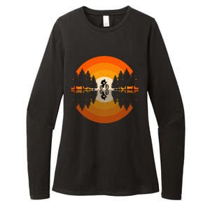 Sunset Retro Mountain Bike Sunset Retro Womens CVC Long Sleeve Shirt