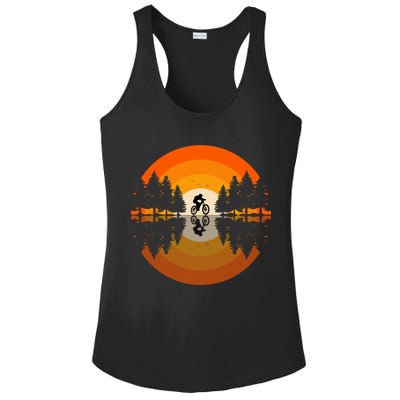 Sunset Retro Mountain Bike Sunset Retro Ladies PosiCharge Competitor Racerback Tank