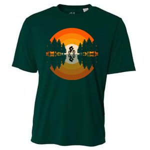 Sunset Retro Mountain Bike Sunset Retro Cooling Performance Crew T-Shirt