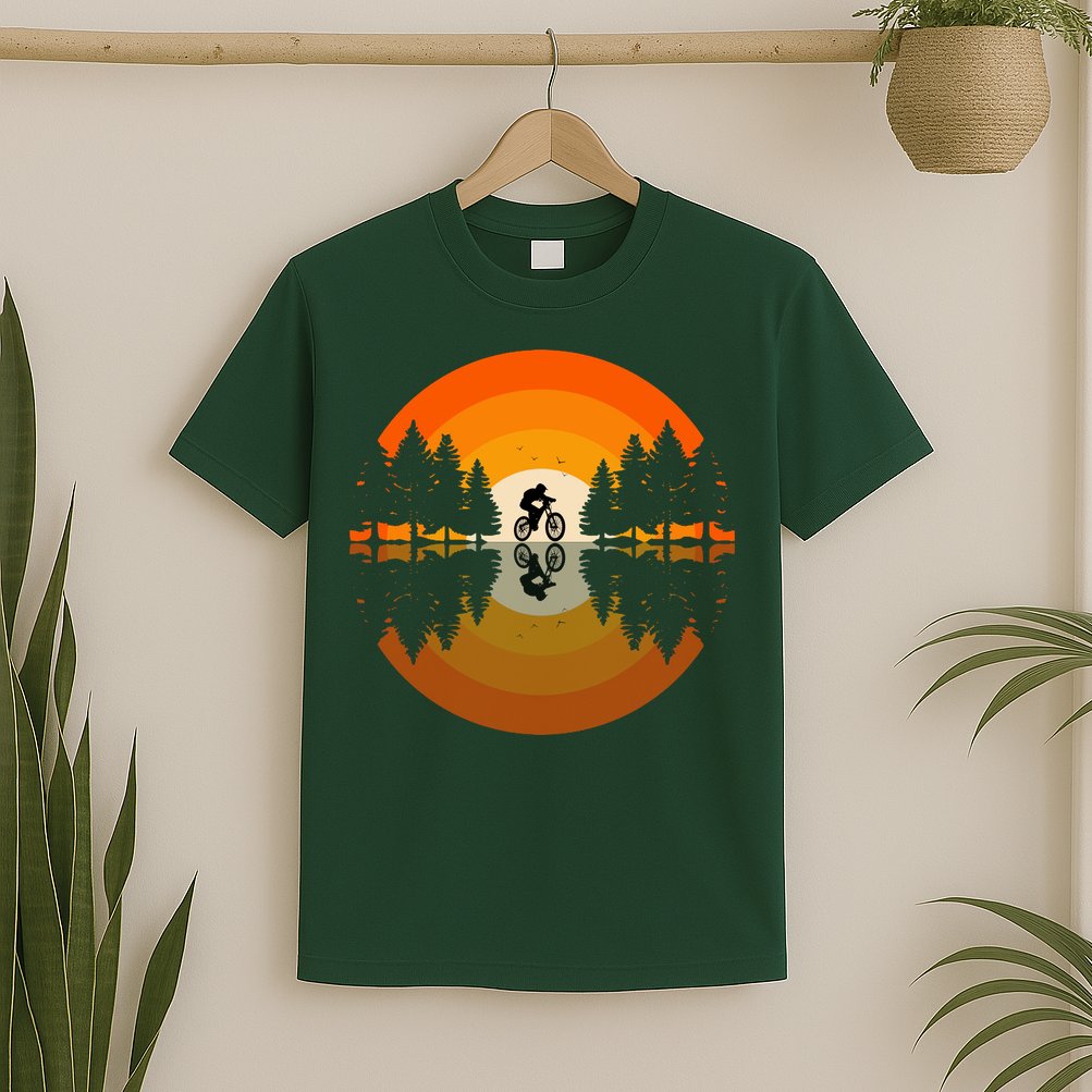 Sunset Retro Mountain Bike Sunset Retro T-Shirt