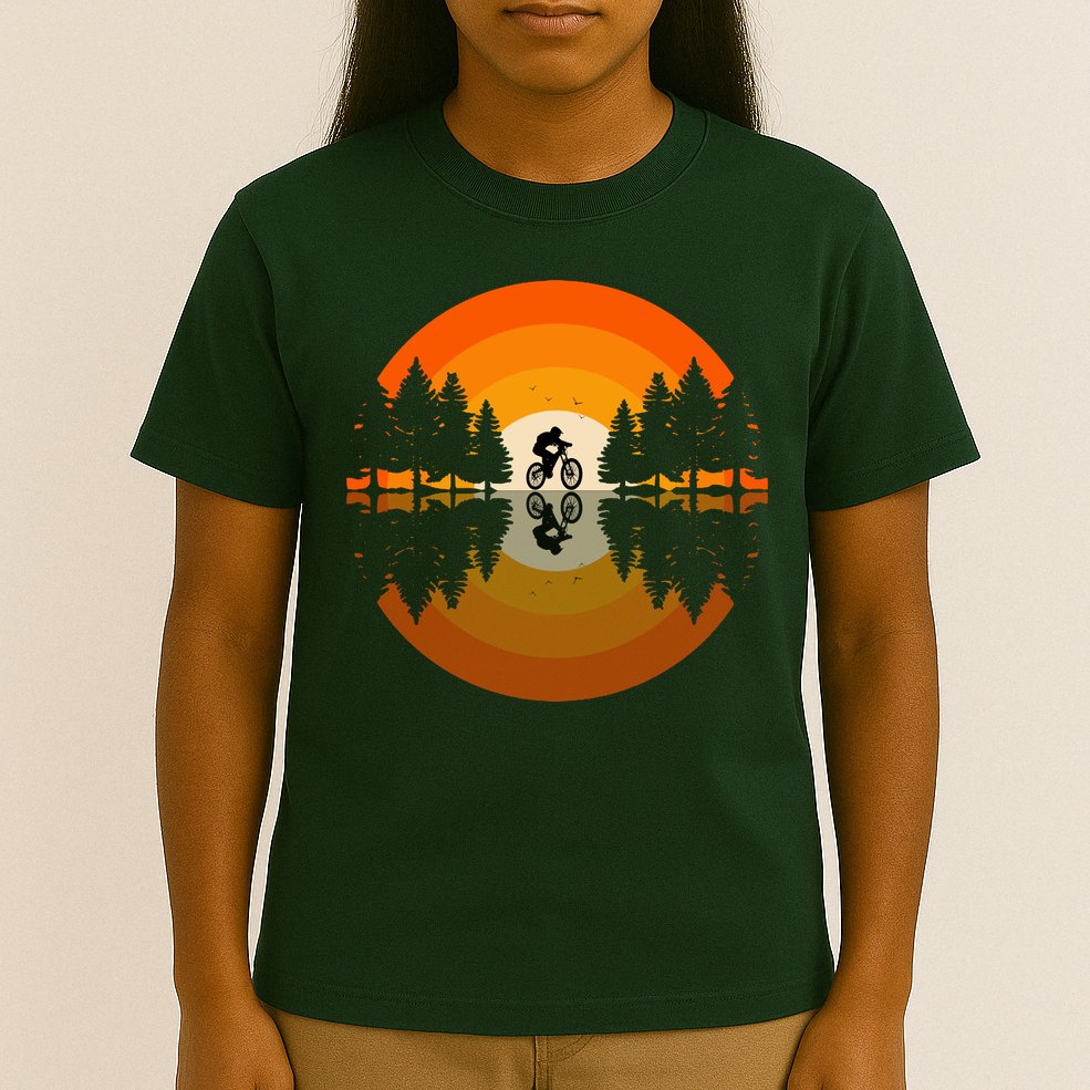 Sunset Retro Mountain Bike Sunset Retro T-Shirt