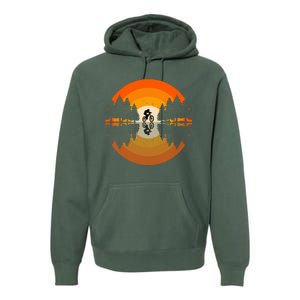 Sunset Retro Mountain Bike Sunset Retro Premium Hoodie