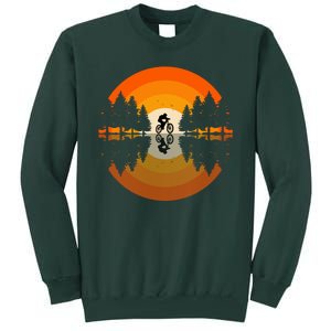 Sunset Retro Mountain Bike Sunset Retro Tall Sweatshirt