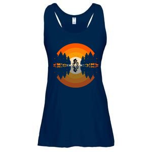 Sunset Retro Mountain Bike Sunset Retro Ladies Essential Flowy Tank