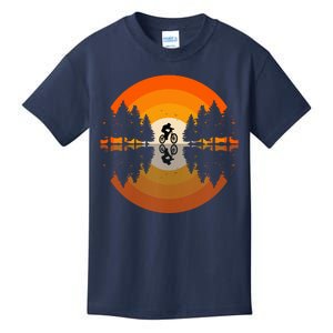 Sunset Retro Mountain Bike Sunset Retro Kids T-Shirt