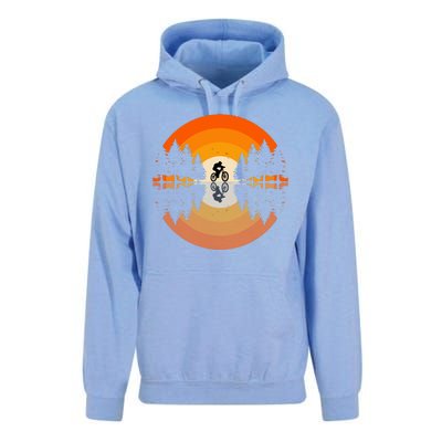 Sunset Retro Mountain Bike Sunset Retro Unisex Surf Hoodie