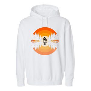 Sunset Retro Mountain Bike Sunset Retro Garment-Dyed Fleece Hoodie