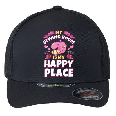 Sewing Room Machine Funny Sew Quilting Seamstress Sewer Gift Flexfit Unipanel Trucker Cap