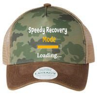 Speedy Recovery Mode Loading Get Well Soon Feel Better Legacy Tie Dye Trucker Hat