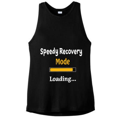 Speedy Recovery Mode Loading Get Well Soon Feel Better Ladies PosiCharge Tri-Blend Wicking Tank