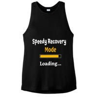 Speedy Recovery Mode Loading Get Well Soon Feel Better Ladies PosiCharge Tri-Blend Wicking Tank