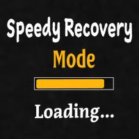 Speedy Recovery Mode Loading Get Well Soon Feel Better Ladies PosiCharge Tri-Blend Wicking Tank