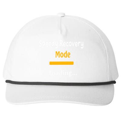 Speedy Recovery Mode Loading Get Well Soon Feel Better Snapback Five-Panel Rope Hat