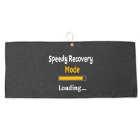 Speedy Recovery Mode Loading Get Well Soon Feel Better Large Microfiber Waffle Golf Towel