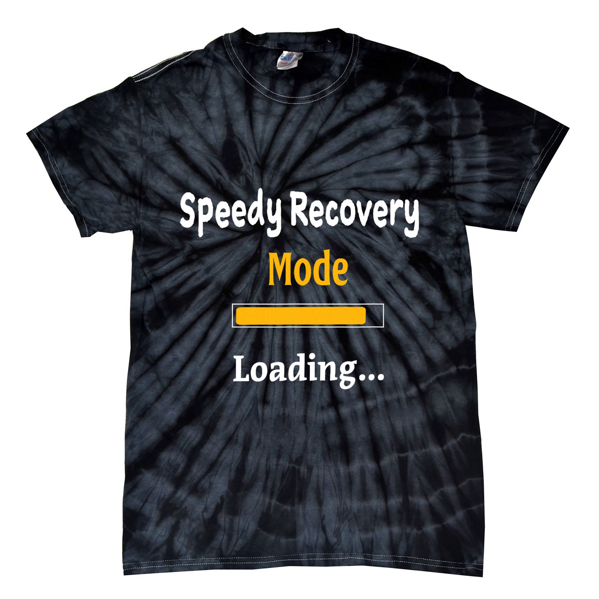 Speedy Recovery Mode Loading Get Well Soon Feel Better Tie-Dye T-Shirt