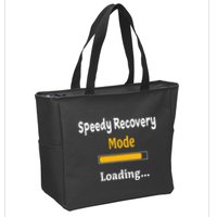 Speedy Recovery Mode Loading Get Well Soon Feel Better Zip Tote Bag