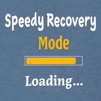 Speedy Recovery Mode Loading Get Well Soon Feel Better Garment-Dyed Sweatshirt