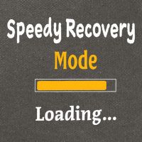 Speedy Recovery Mode Loading Get Well Soon Feel Better Cotton Canvas Backpack