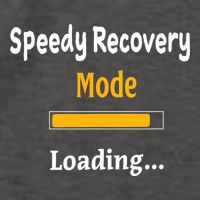 Speedy Recovery Mode Loading Get Well Soon Feel Better Vector Backpack