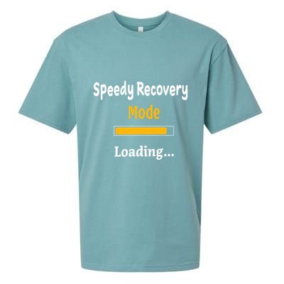 Speedy Recovery Mode Loading Get Well Soon Feel Better Sueded Cloud Jersey T-Shirt
