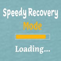 Speedy Recovery Mode Loading Get Well Soon Feel Better Sueded Cloud Jersey T-Shirt