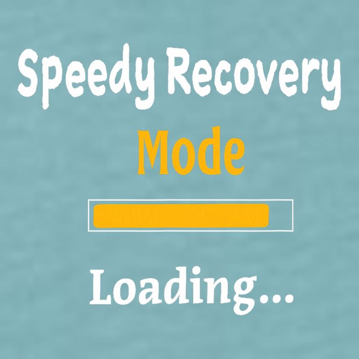 Speedy Recovery Mode Loading Get Well Soon Feel Better Sueded Cloud Jersey T-Shirt