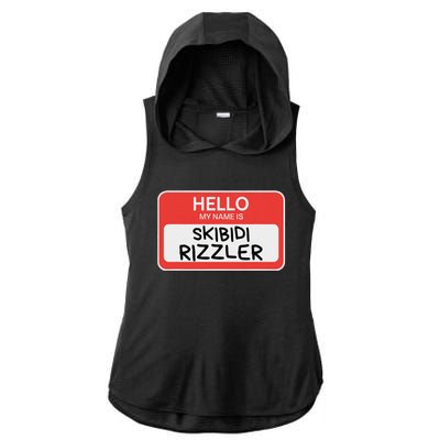 Skibid.I Rizzler Meme Funny Memes Internet Memes Rizz Meme Ladies PosiCharge Tri-Blend Wicking Draft Hoodie Tank