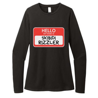 Skibid.I Rizzler Meme Funny Memes Internet Memes Rizz Meme Womens CVC Long Sleeve Shirt