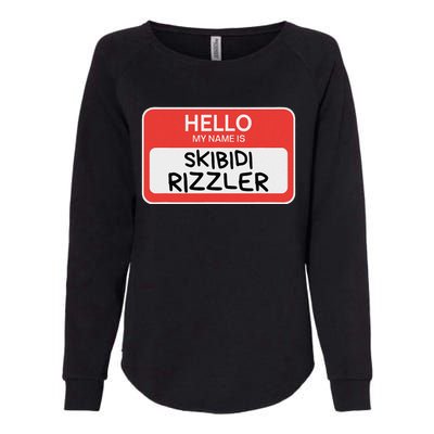 Skibid.I Rizzler Meme Funny Memes Internet Memes Rizz Meme Womens California Wash Sweatshirt