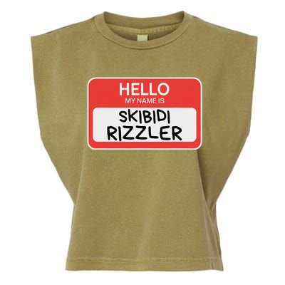 Skibid.I Rizzler Meme Funny Memes Internet Memes Rizz Meme Garment-Dyed Women's Muscle Tee