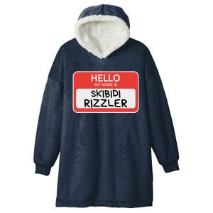 Skibid.I Rizzler Meme Funny Memes Internet Memes Rizz Meme Hooded Wearable Blanket