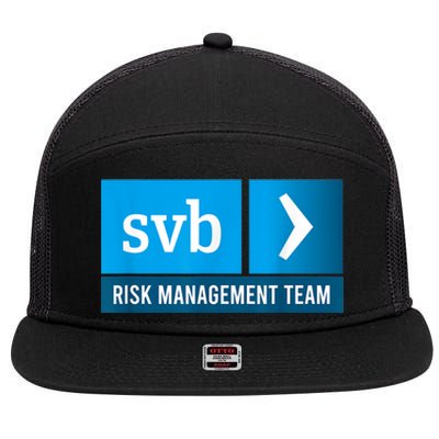 SVB Risk Management Team Svb Risk Management Department 7 Panel Mesh Trucker Snapback Hat