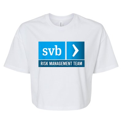 SVB Risk Management Team Svb Risk Management Department Bella+Canvas Jersey Crop Tee