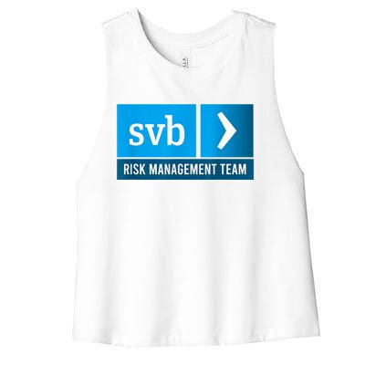 SVB Risk Management Team Svb Risk Management Department Women's Racerback Cropped Tank